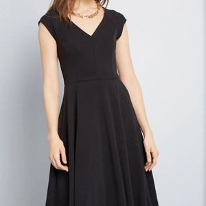 Black A-line Dress